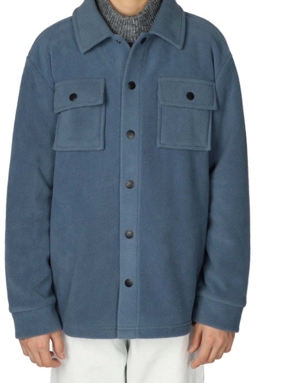 NWT- boys Quick Silver Blue Fleece Shirt Jacket.